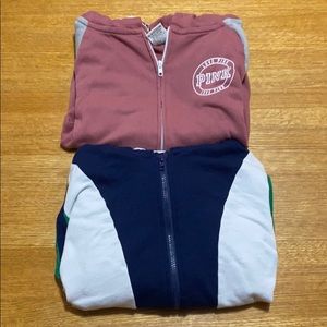 PINK Victoria’s Secret Zip-Up Hoodies Size XS